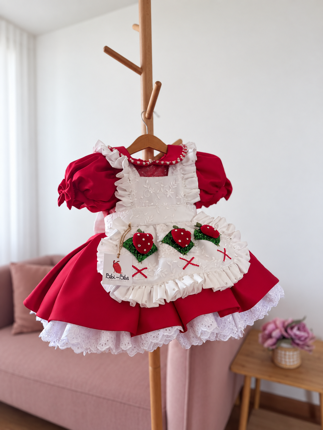 Vestido rosita fresita rojo
