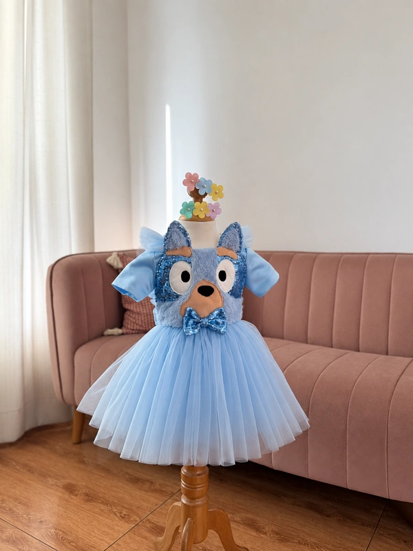 Vestido bluey manga corta
