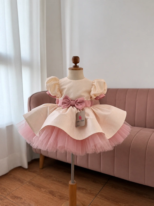 Vestido jardin encantado crema