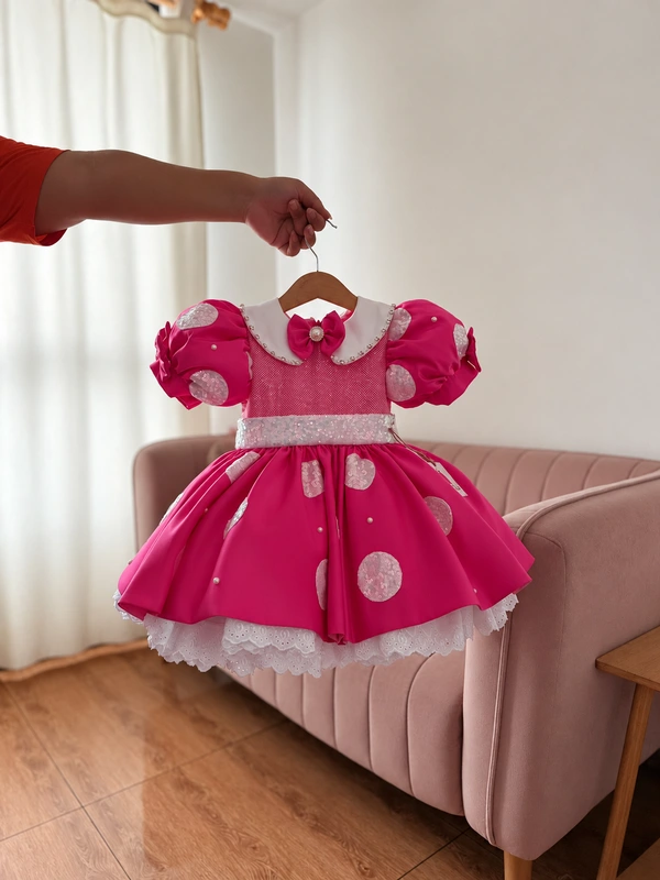 Vestido minnie fucsia